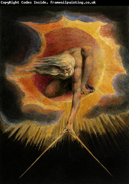 William Blake The Ancient of Days,frontispiece for Europe,a Prophecy (mk19)